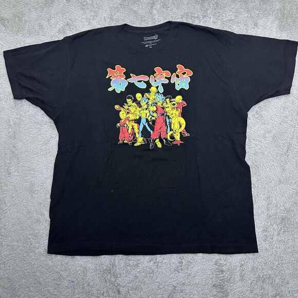 Dragon Ball Z Mens Super Anime T-Shirt ‎ 2XL Black Graphic Tee Goku Vegeta Crew - Picture 8 of 10